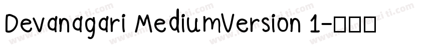 Devanagari MediumVersion 1字体转换
